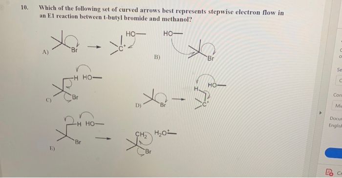 Solved Which of the following set of curved arrows best | Chegg.com