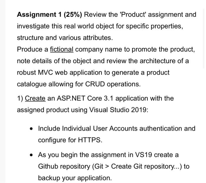 assignment find the product