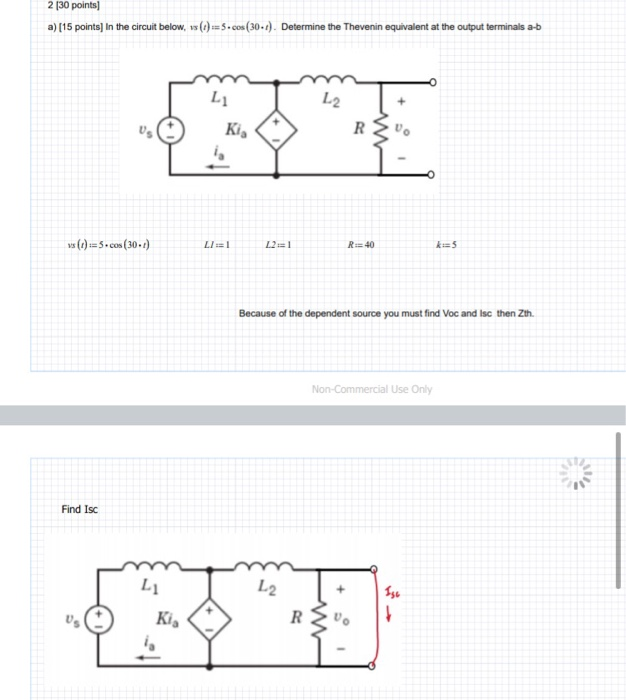 Solved 2 [30 points) a) [15 points) In the circuit below, 1s | Chegg.com