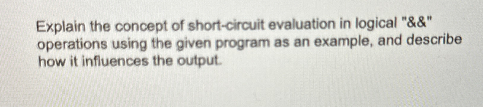 The Concept of Short Circuit 