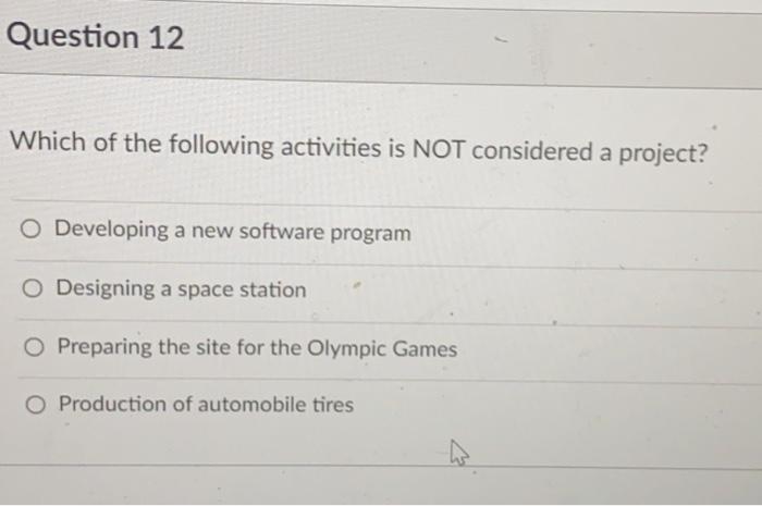 Solved Question 11 10 pts You are a new project manager who | Chegg.com