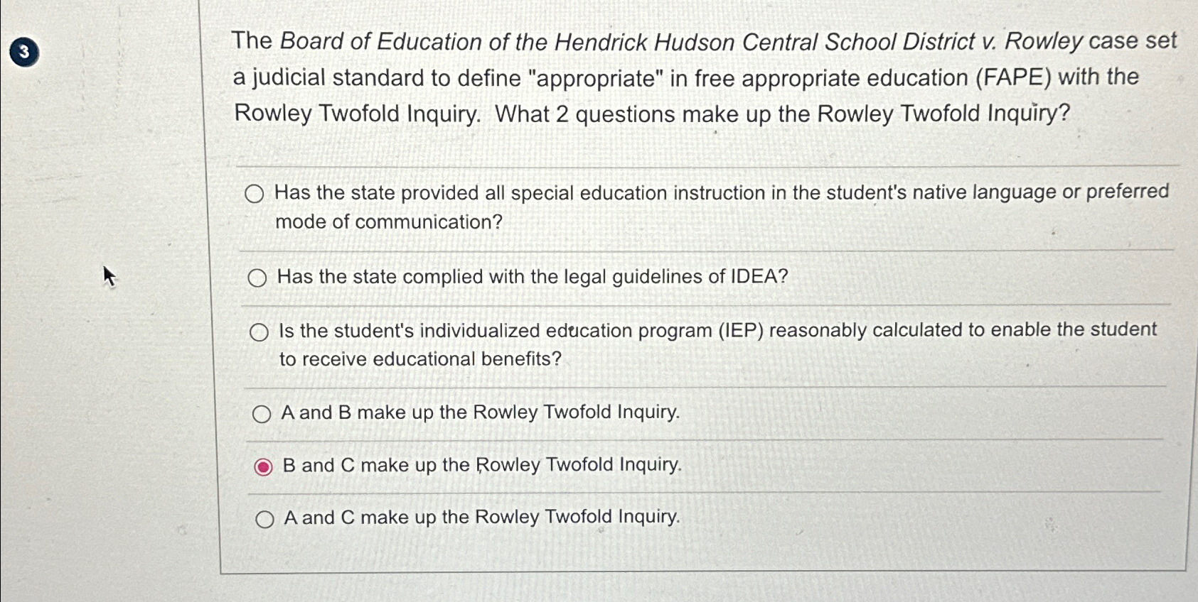 Board of education outlet v rowley