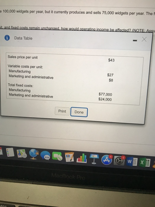 Solved Widgetine manufactures widgets. The company has the