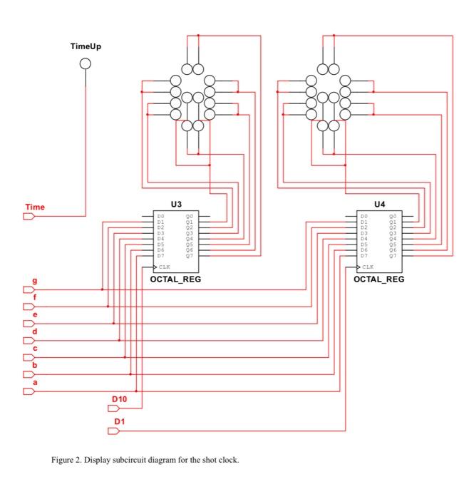 Solved Figure 1. Main diagram of the shot clock.24second