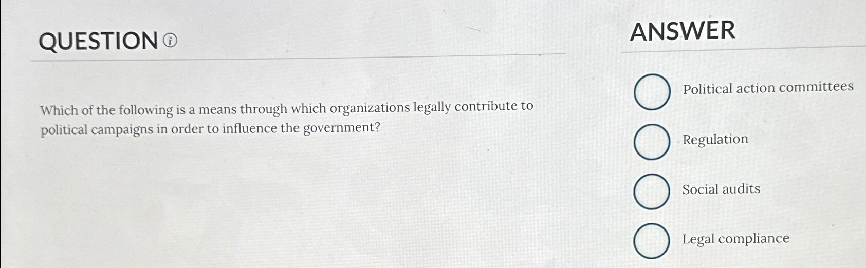 Solved QUESTION (i)ANSWERWhich of the following is a means | Chegg.com