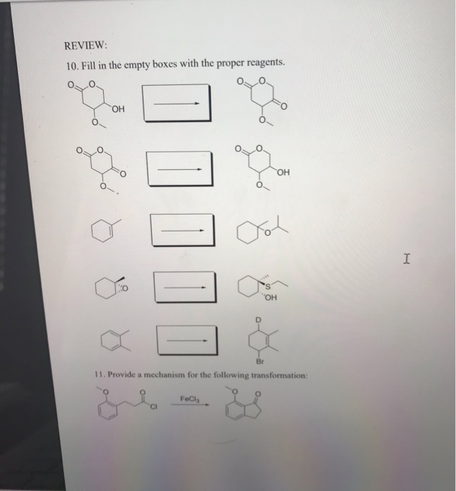Solved REVIEW: 10. Fill in the empty boxes with the proper | Chegg.com