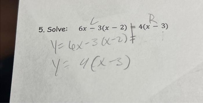 find the value of x when 3x 6 2 x 4 responses