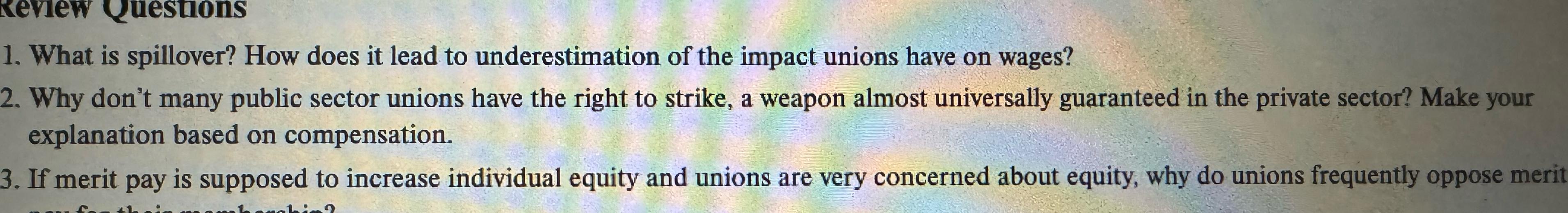 Solved What is spillover? How does it lead to