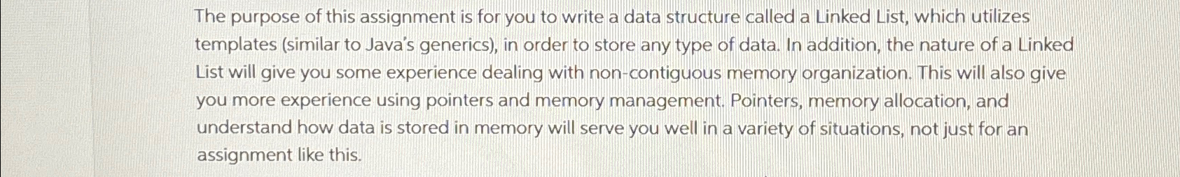 Solved The purpose of this assignment is for you to write a | Chegg.com