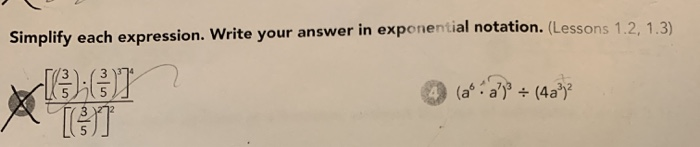 Solved Simplify each expression. Write your answer in | Chegg.com