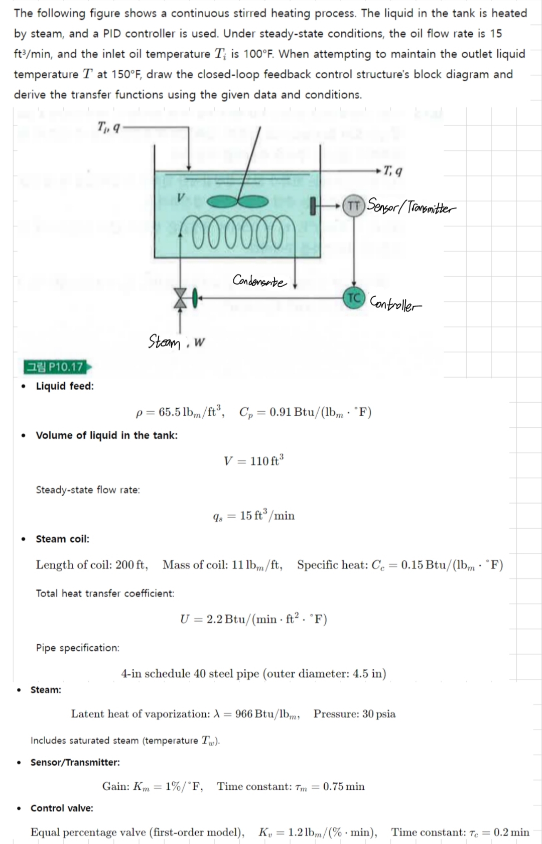 Solved The following figure shows a continuous stirred | Chegg.com