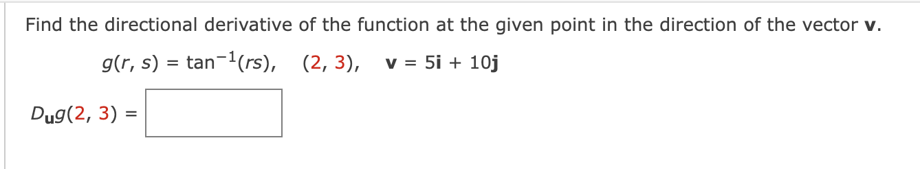 Solved Consider The Following.Find The Directional | Chegg.com