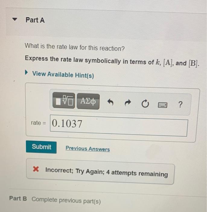 Solved Consider the reaction A + 2BC whose rate at 25°C was | Chegg.com