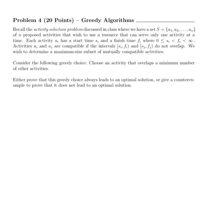 Solved Problem 3 (20 Points) - Master Theorem Suppose You | Chegg.com