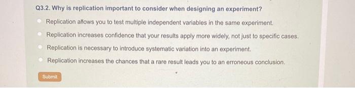 experiment vs replication