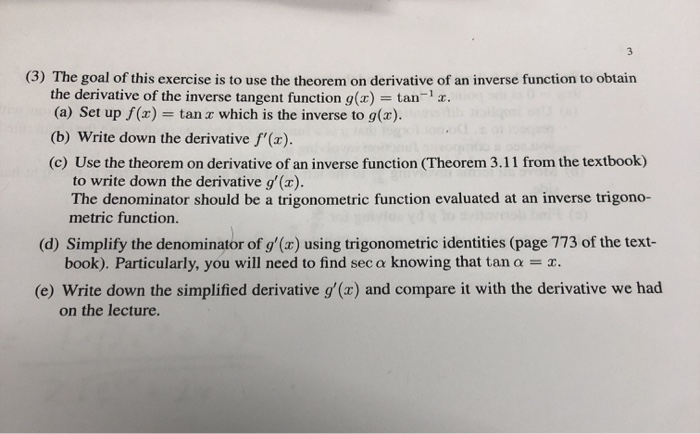 Solved (3) The goal of this exercise is to use the theorem | Chegg.com