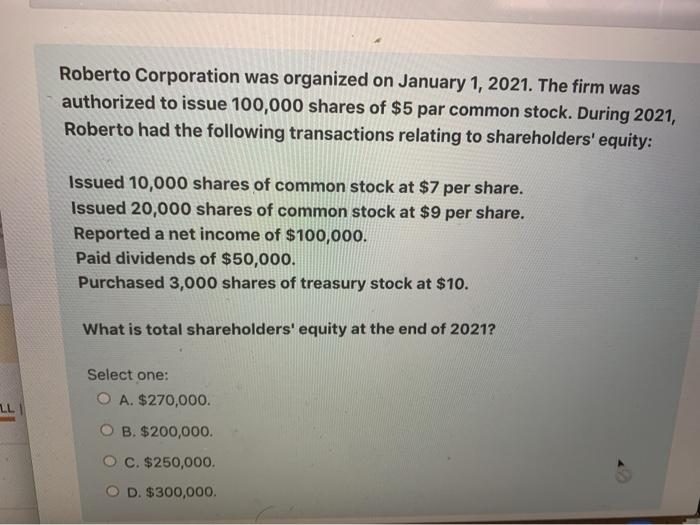 solved-roberto-corporation-was-organized-on-january-1-2021-chegg