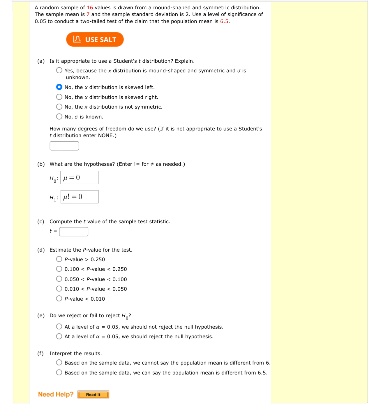 Solved A random sample of 16 ﻿values is drawn from a | Chegg.com