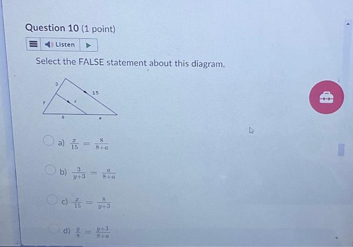 Solved Question 10 1 Point Listen Select The False