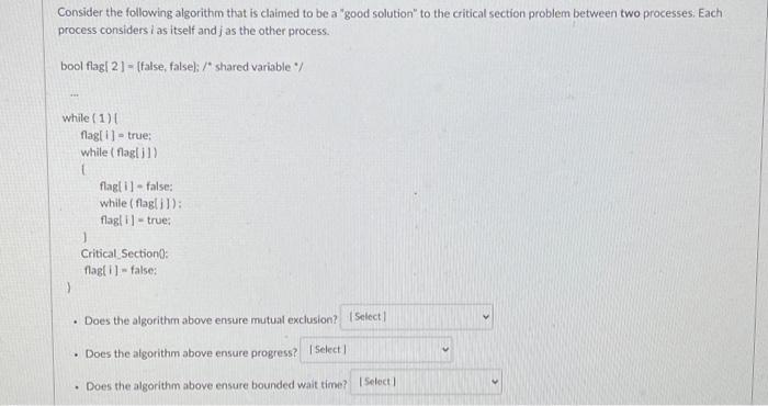 Solved Consider The Following Algorithm That Is Claimed To | Chegg.com