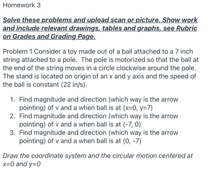 Solved Homework 3 Solve these problems and upload scan or | Chegg.com