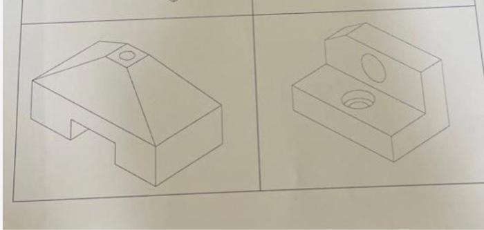 Solved draw manually the top view, front view and side view | Chegg.com