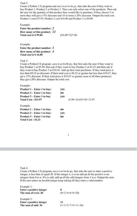 Solved Task 2: Create A Python 3.X Program And Save It As | Chegg.com