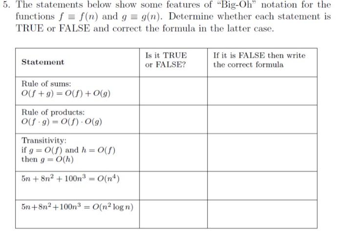 Solved The statements below show some features of 