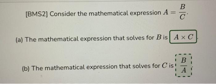 Solved How Do I Do These Equations? Solve For B = | Chegg.com