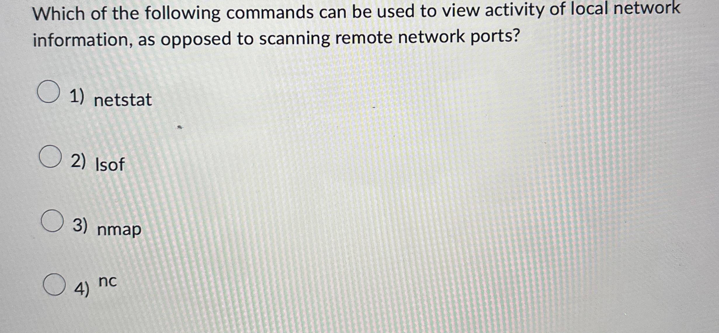 High Quality SOLUTION Which of the following commands can be used to ...