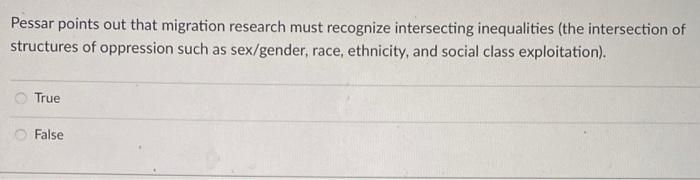 Solved In "Immigrant America," the authors discuss the "New | Chegg.com