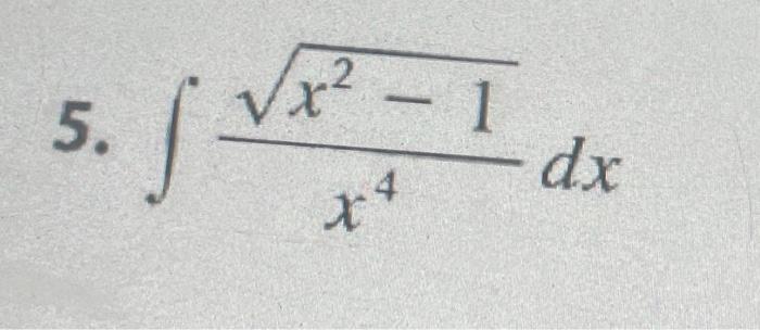 5-x4x2-1dx-chegg