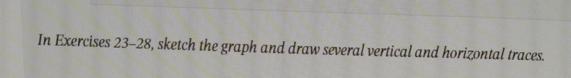 Solved In Exercises 23-28, sketch the graph and draw several | Chegg.com