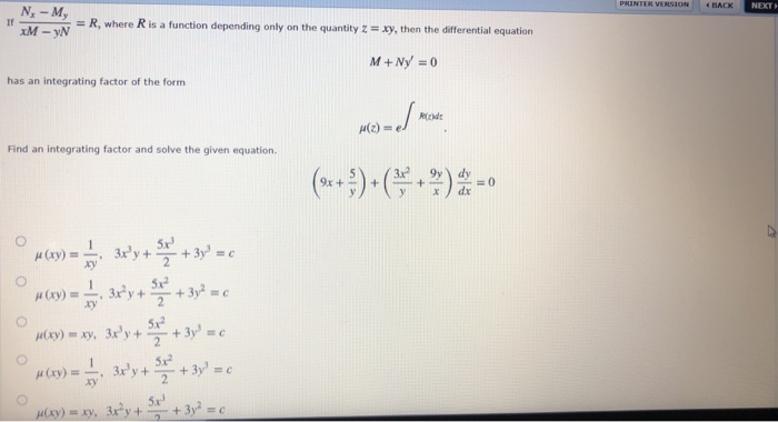 Solved CES Question 1 Solve the given differential equation. | Chegg.com