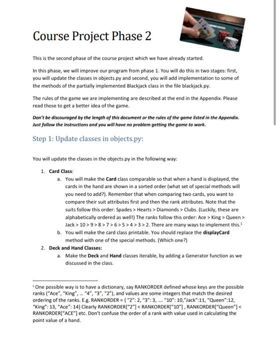Solved Course Project Phase 2 This is the second phase of | Chegg.com