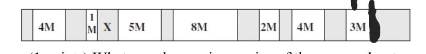 Solved This diagram shows an example of memory configuration | Chegg.com
