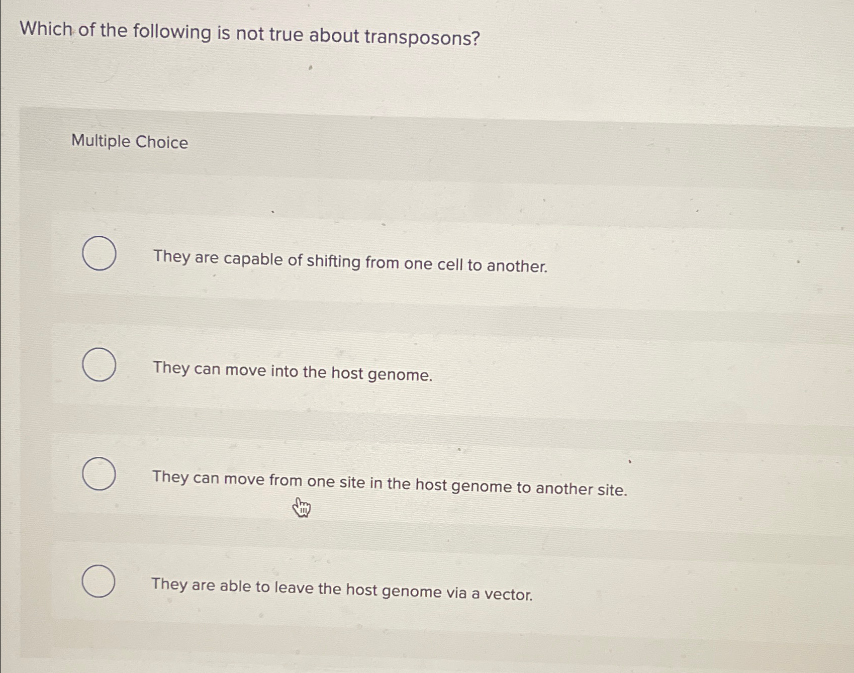 Solved Which of the following is not true about | Chegg.com