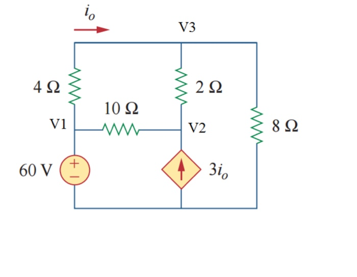 Solved Write a set of node equations for for the given | Chegg.com