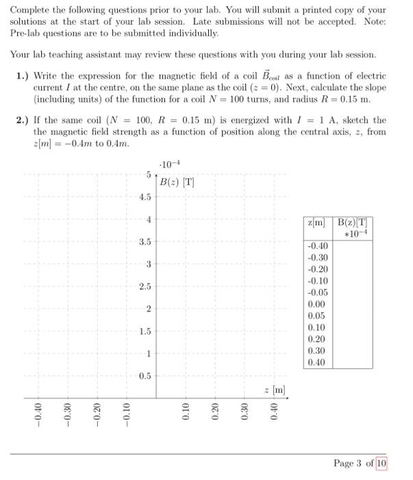 Solved Complete the following questions prior to your lab. | Chegg.com