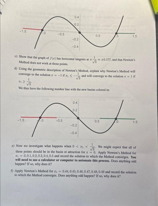 Solved 2. Newton's Method Run Amok In this exercise we | Chegg.com