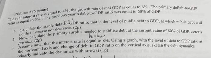 Solved Problem 3 ( 5 points) The real interest rate is equal | Chegg.com