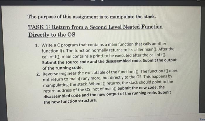 Solved The purpose of this assignment is to manipulate the | Chegg.com
