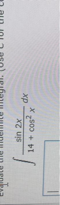 \( \int \frac{\sin 2 x}{14+\cos ^{2} x} d x \)