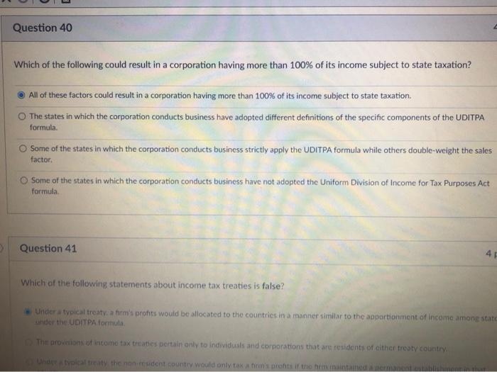 Solved Question 40 Which of the following could result in a | Chegg.com