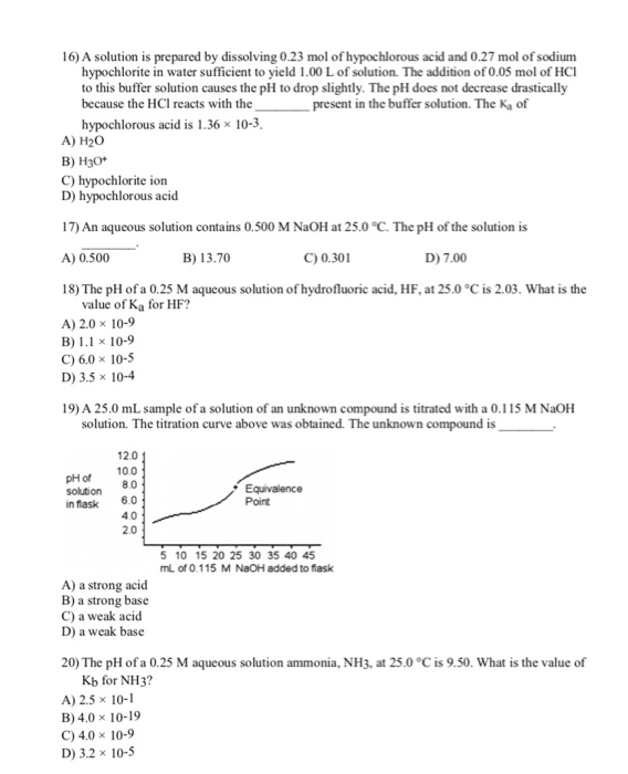 Solved 16) A solution is prepared by dissolving 0.23 mol of | Chegg.com