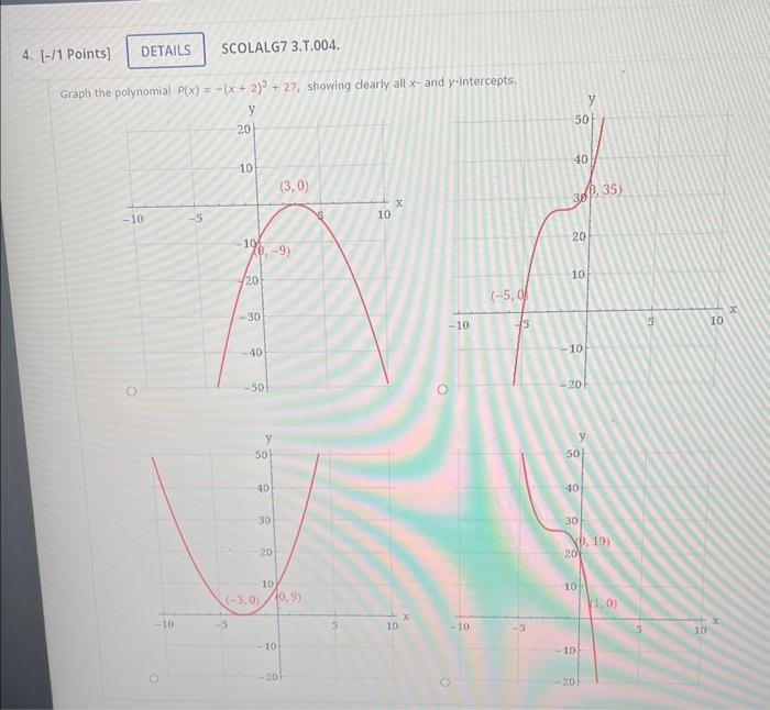 p x )= 2x 3 3x 2 18x 27 graph