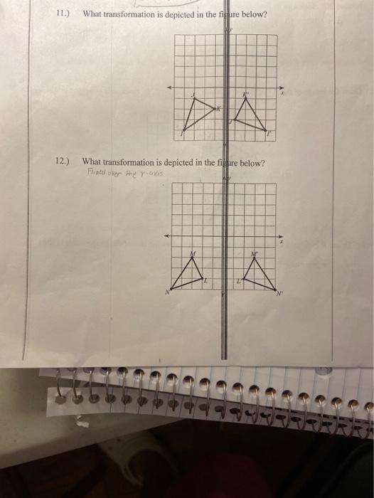 Solved 11.) What transformation is depicted in the figure | Chegg.com
