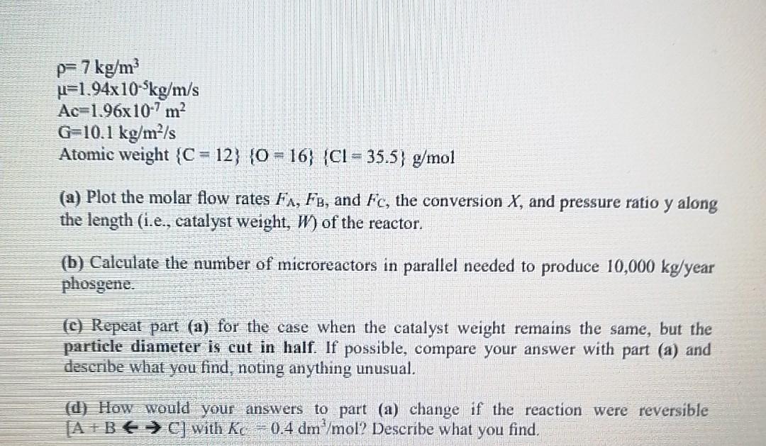 Solved A Microreactor From The Mit Group Similar To The O Chegg Com