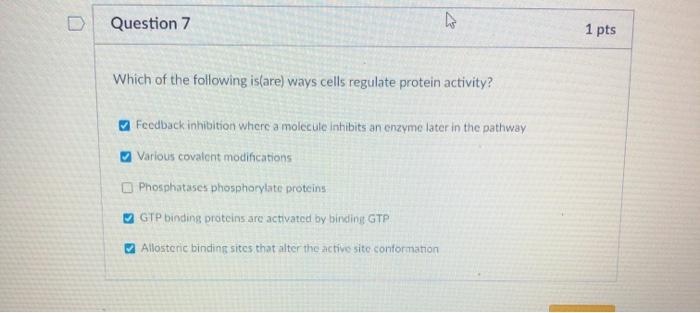 Solved D Question 7 1 pts Which of the following is(are) | Chegg.com