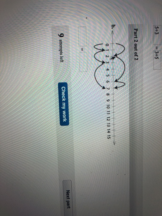 Solved 5+3 = 3+5 Part 2 out of 2 0 1 2 3 4 5 6 7 8 9 10 11 | Chegg.com